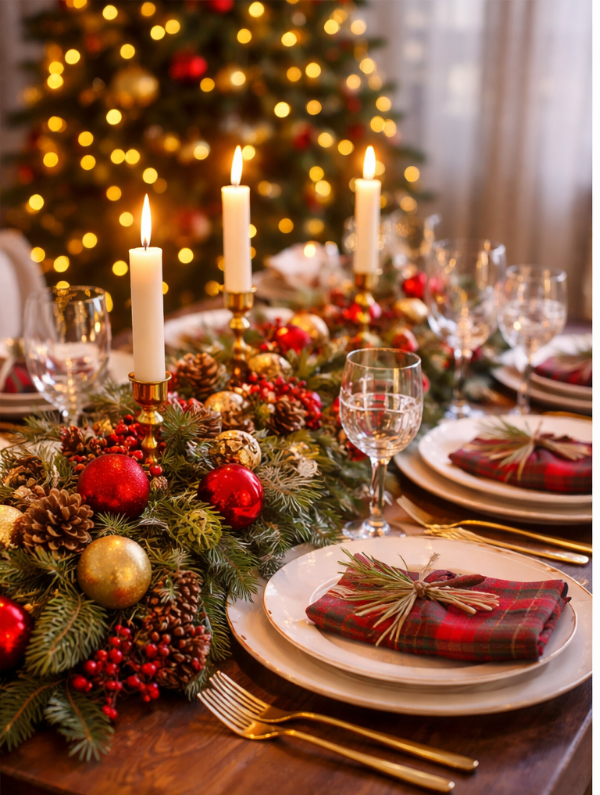 christmas table decorations