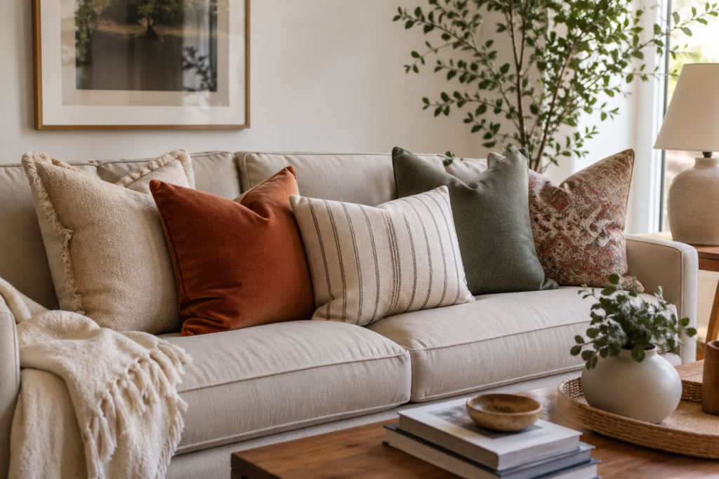 How to Refresh Your Living Room Style Using Only Cushions: Budget-Friendly Tricks