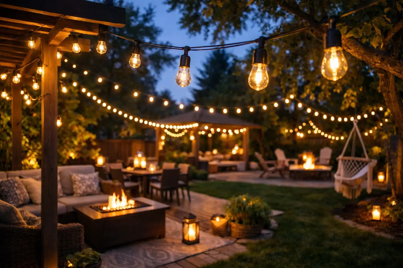 12 Backyard String Light Ideas to Try