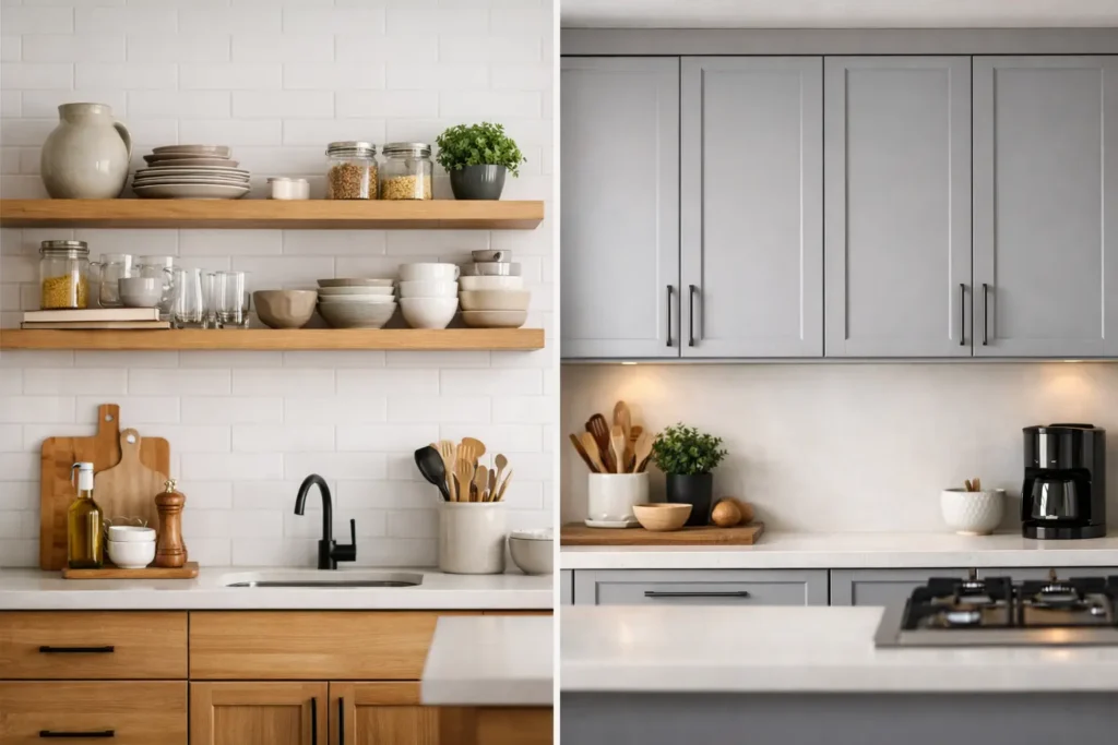 Open Shelving vs Cabinets: Which Works Best?