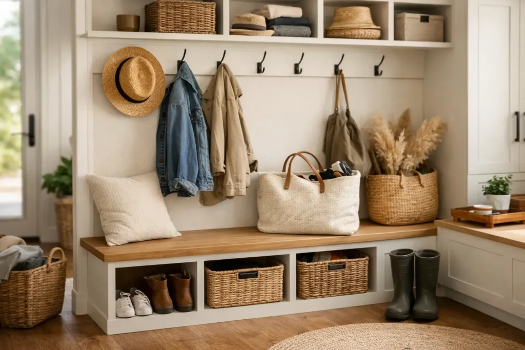 12 Mudroom Bench Storage Ideas for Busy Homes