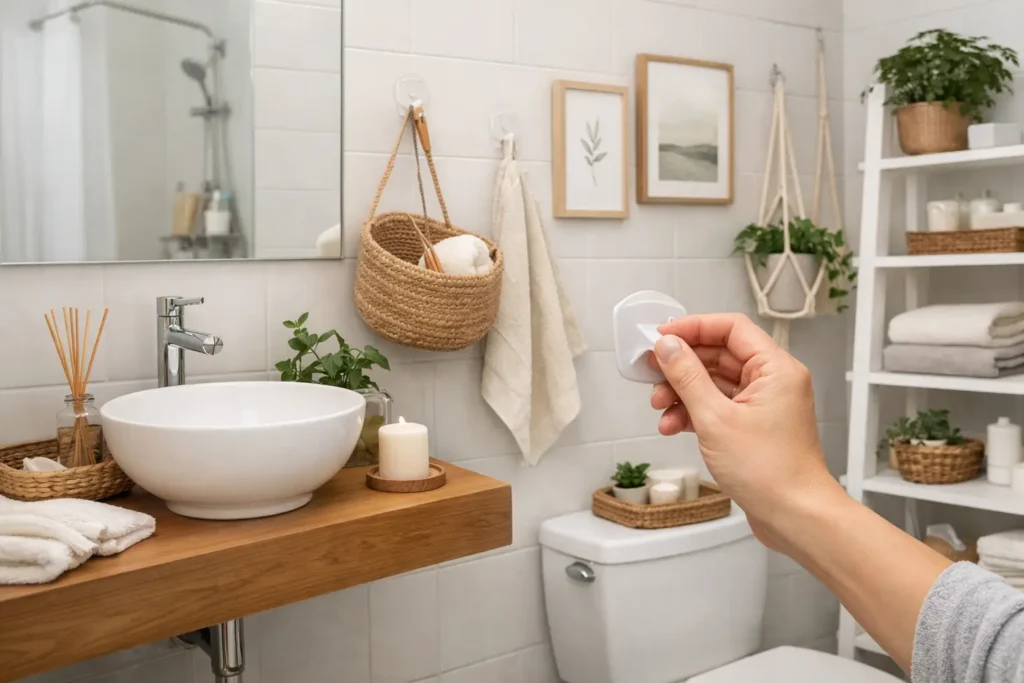 How to Decorate a Rental Bathroom Without Damage